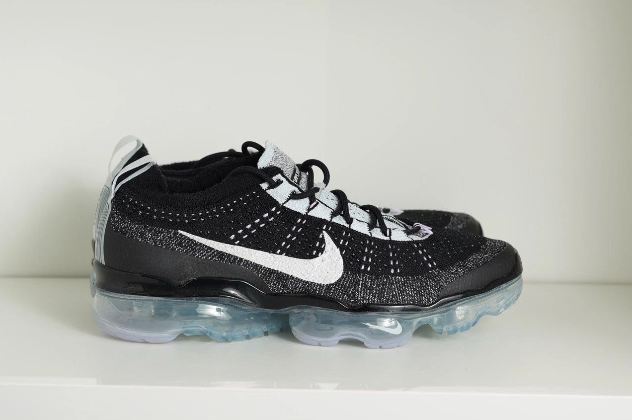 $210 Nike Air Vapormax FK Flyknit Oreo Black Blue Tint White DV1678-010 Men Sz 9