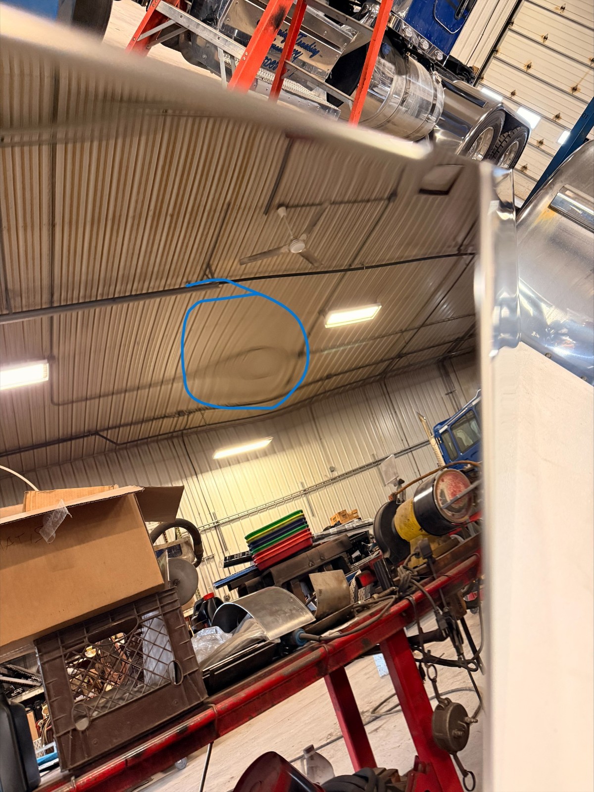 Peterbilt 589 12” Drop Visor for Flat Top Cab