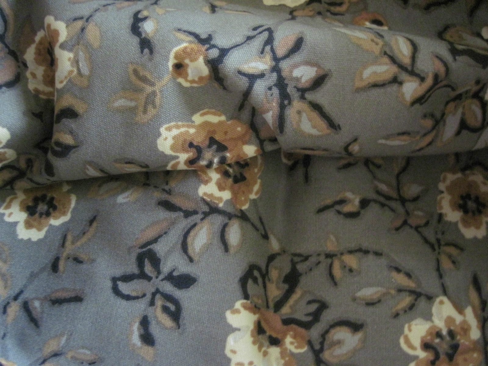 Longaberger~ Khaki Floral Fabric Liner for Letter Tray Basket New In Package