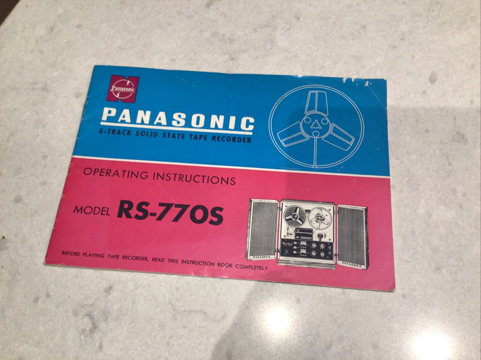 Panasonic RS-770S Operating Instructions