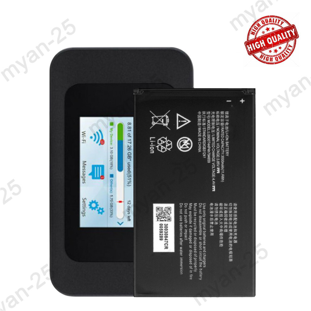 New Battery for ZTE MF985 AT&T Velocity 2 Hotspot Li3930T44P4h794659 3000mAh