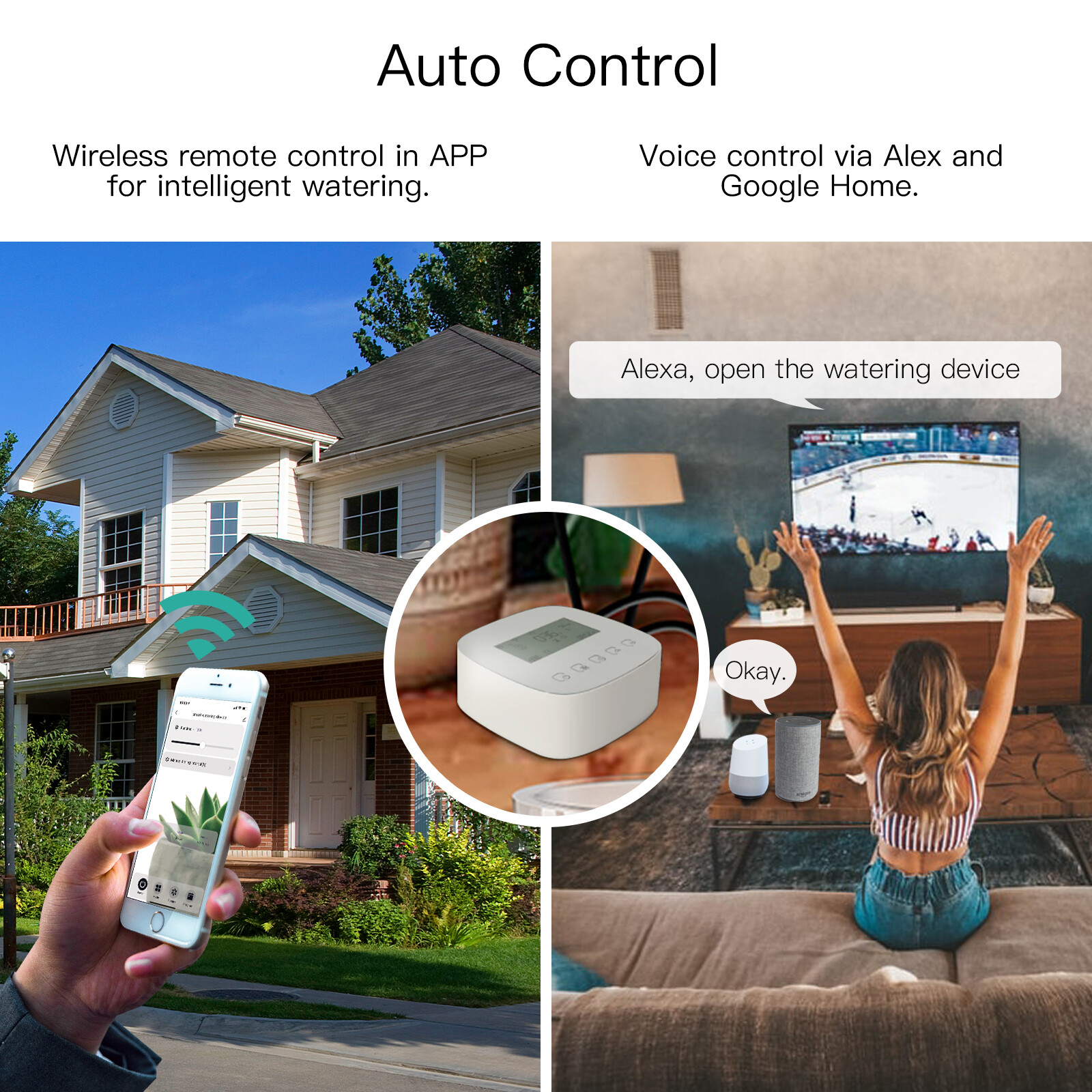 MOES WiFi Smart Automatic Drip Irrigation Watering System Timer Alex Google APP