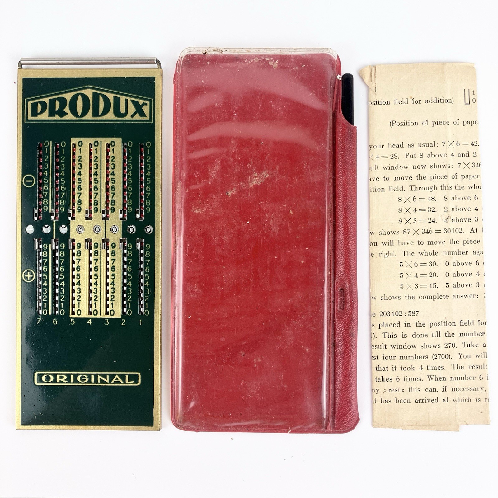 1940s Produx Original Mechanical Calculator Addiator  Made in W Germany Vintage