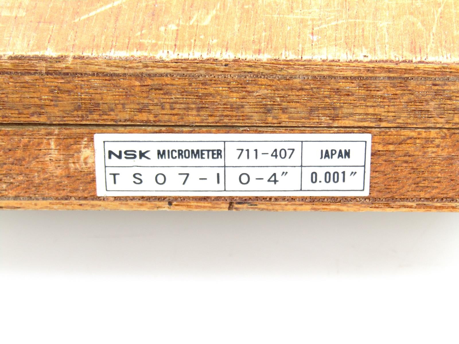 NSK 711-407 Depth Micrometer | 0 - 4" | 0.001"