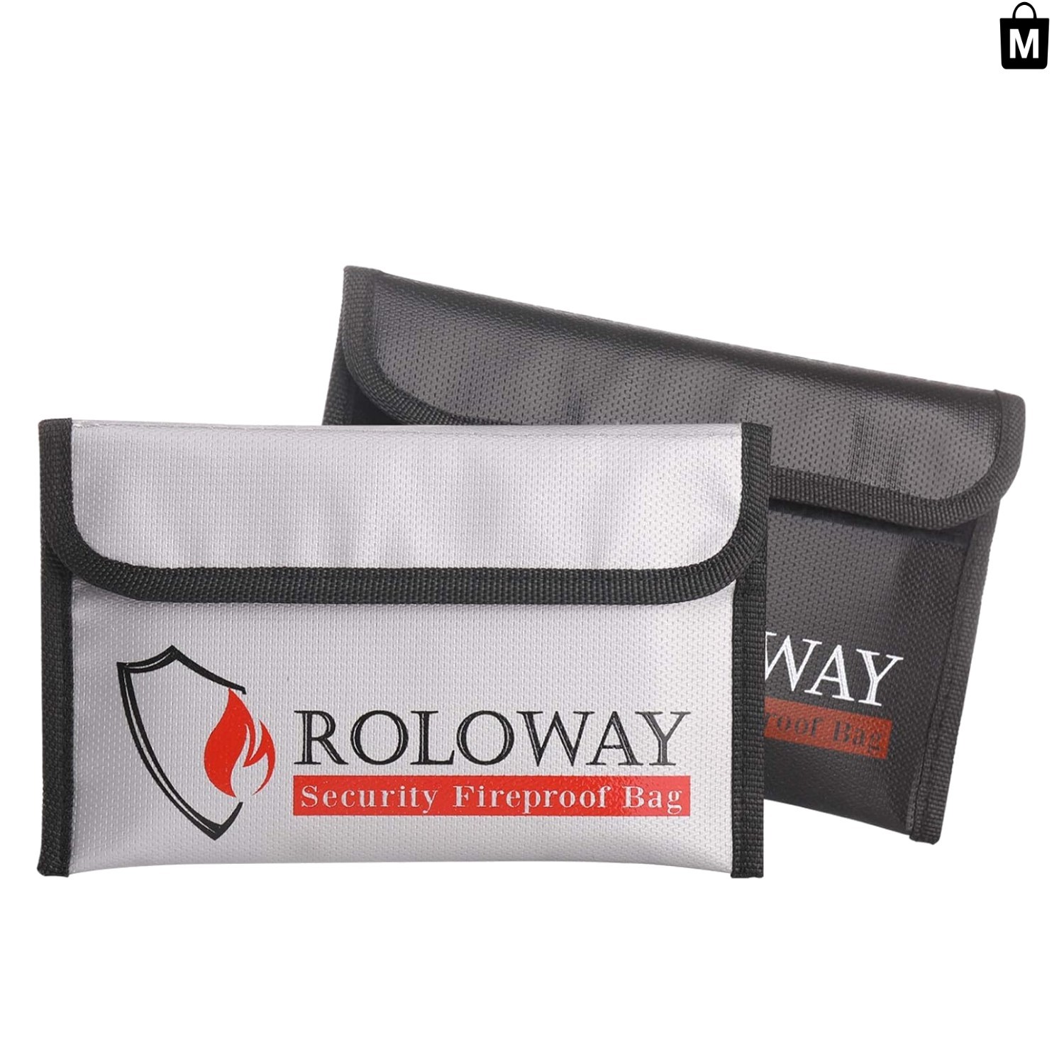 Portable Fireproof Money Bag 5x8 – Non-Itchy Wallet for Cash and Passports