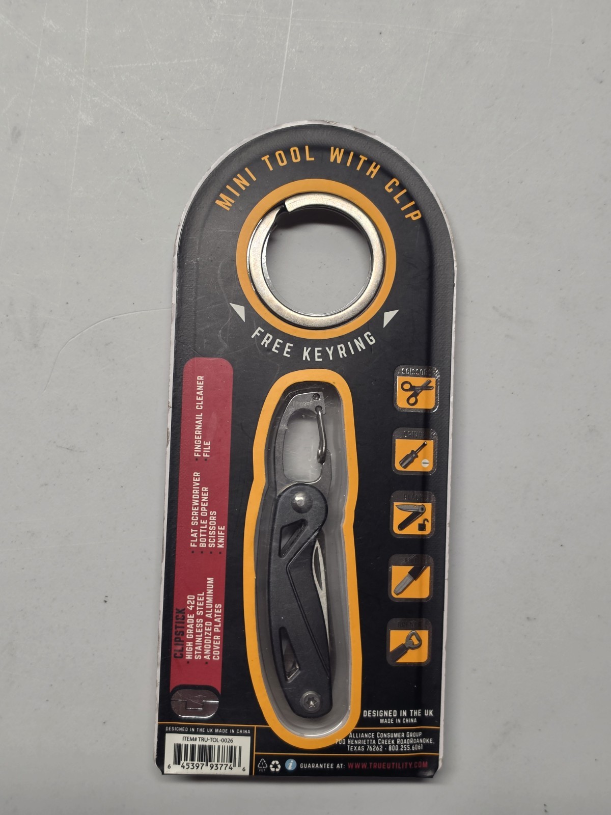 True Utility Clipstick Mini Tool Essential Pocket Tool Kit