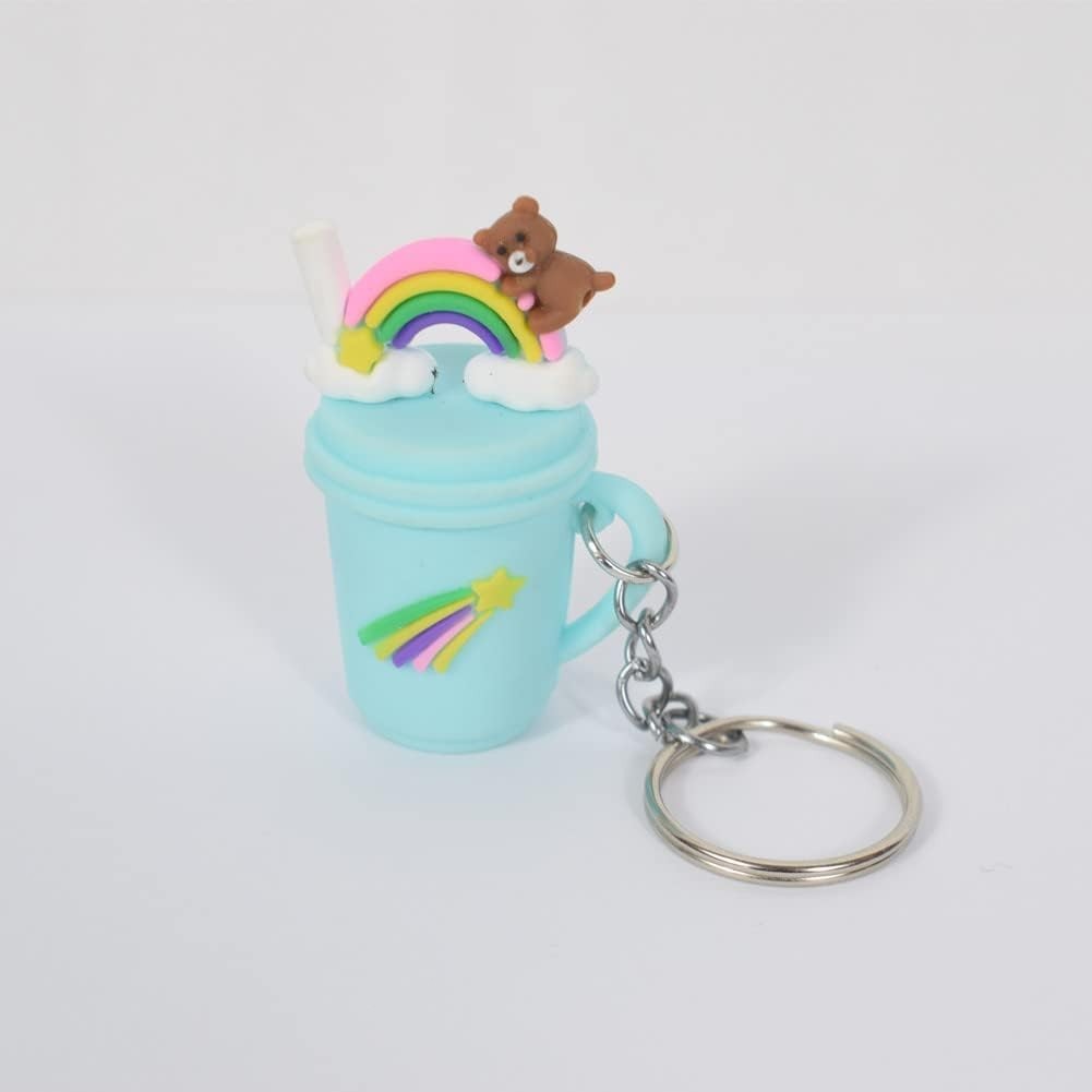 50 PC Bulk Keychains Set, Split Keychains Rings with Chain 1 Inch, Key Rings New