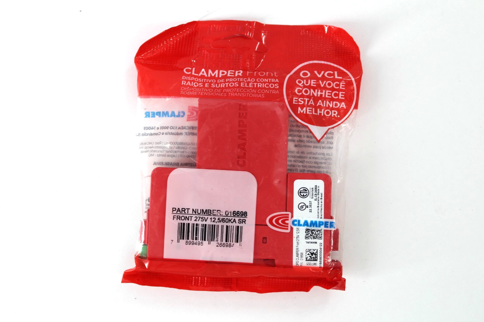 CLAMPER 016698 Front 275V 12,5/60KA SR - Brand New
