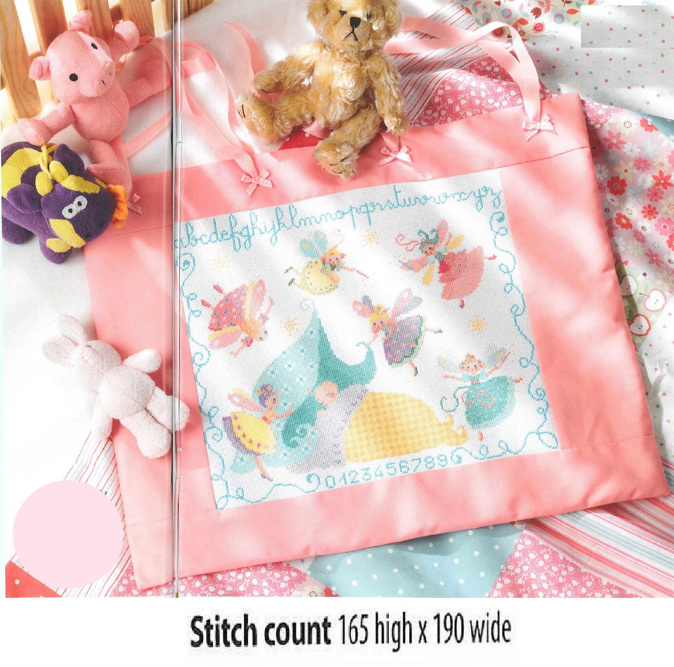 FAIRY BIRTH SAMPLER  CROSS  STITCH   PATTERN  ONLY   ALS - ES