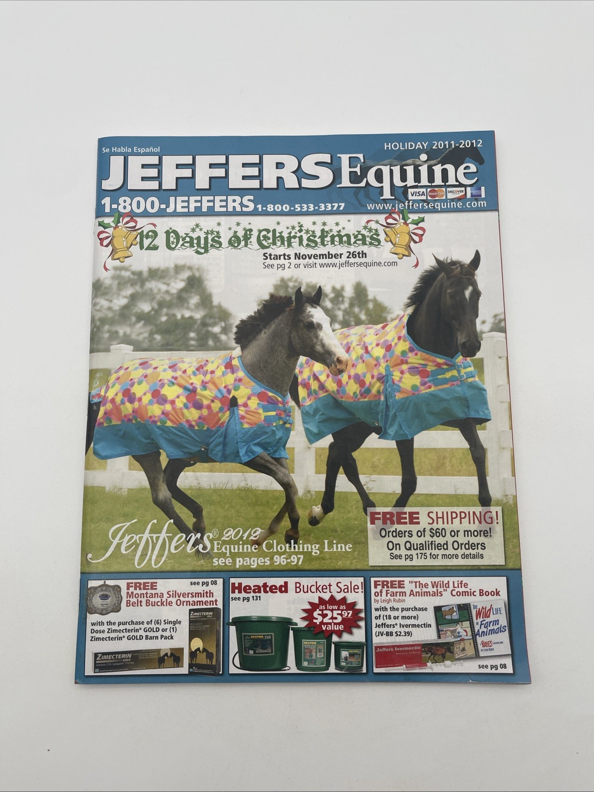 Jeffers Equine Catalog Of Horse Related Products Holiday 2011-2012