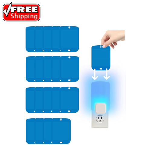 20 Pcs Refill Cartridges for Stem Flying Insect Light Trap, Replacement Glue Car