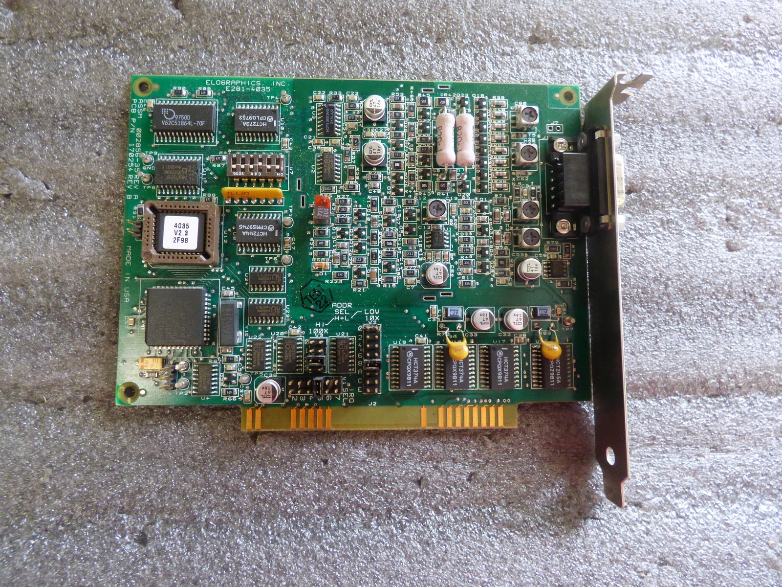 Elographics INC. E281-4035 Touchscreen Controller 002856-35 Rev. A