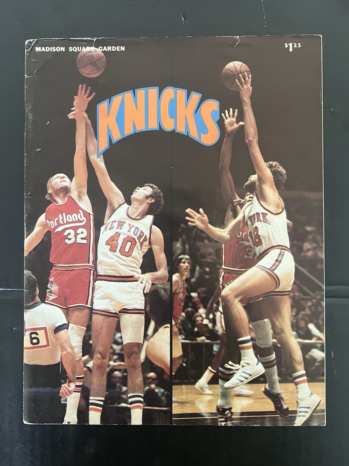 1974 NBA Program Milwaukee Bucks At New York Knicks Free Shipping EX+