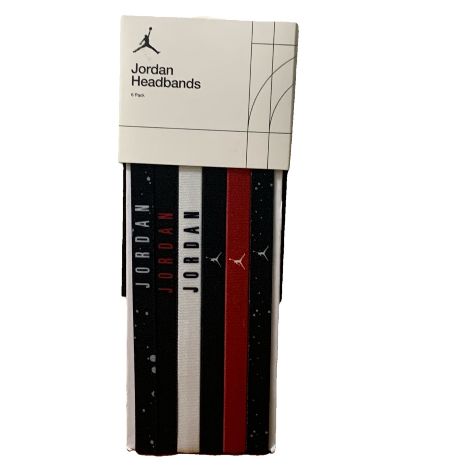 Jordan 6pk Elastic Headbands NEW $18