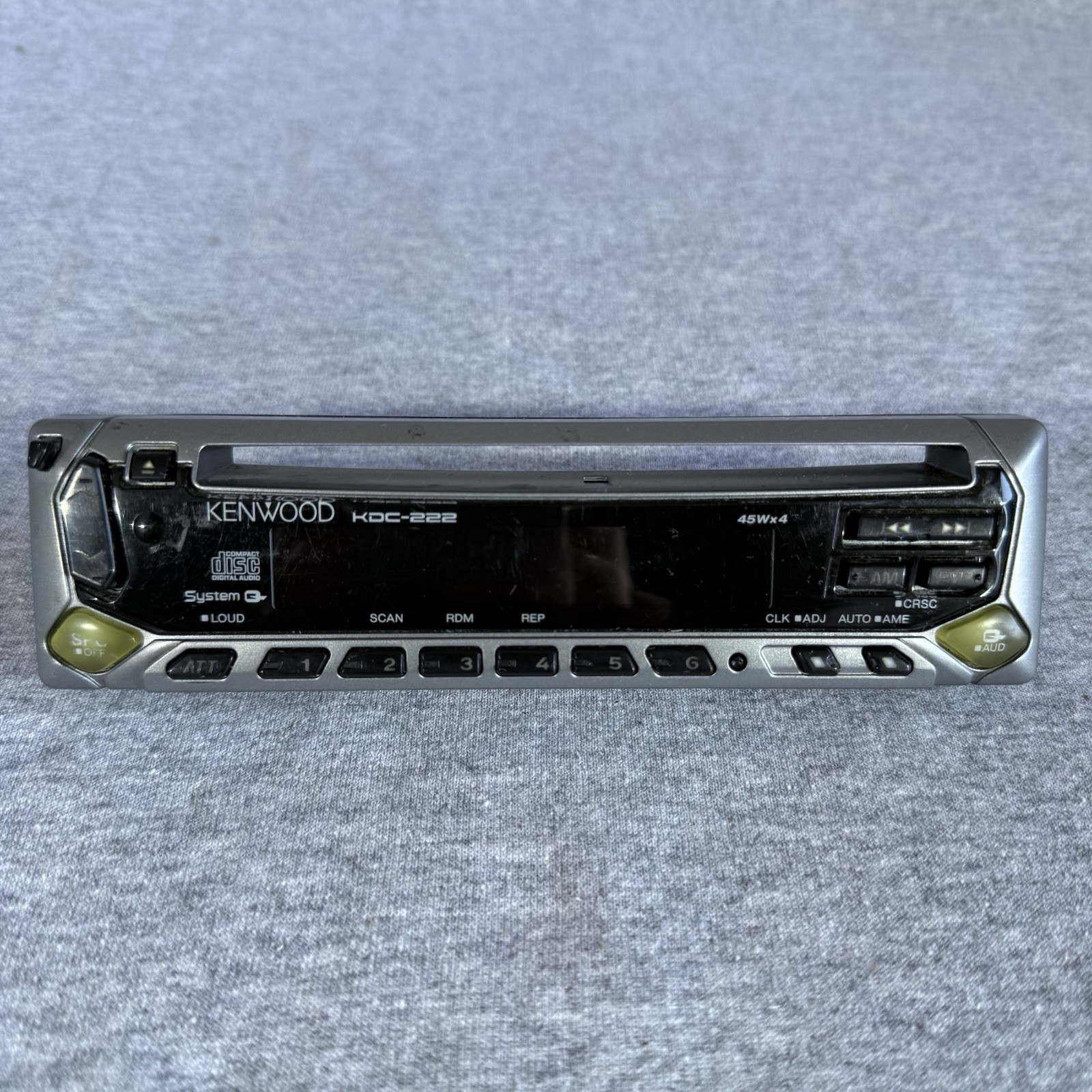 KENWOOD KDC-222 CAR STEREO Detachable  FACEPLATE FACEPLATE KENWOOD  KDC-222 OEM