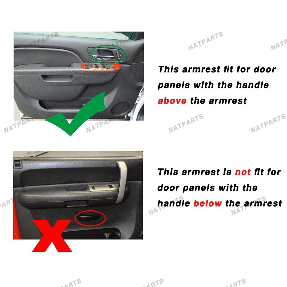 Front Passenger Side Door Armrest Handle for Chevrolet/GMC Models 10-14