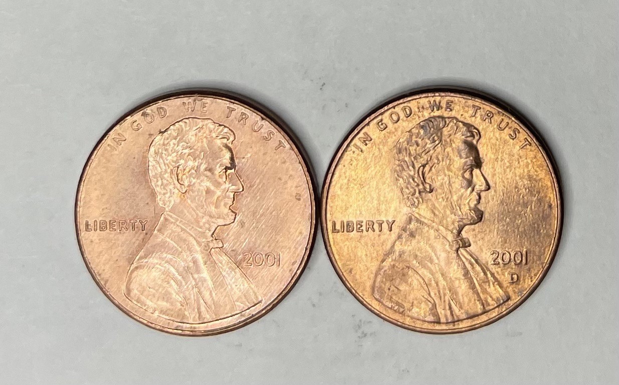 2001 P&D Lincoln Penny Cent Set **FREE SHIPPING**
