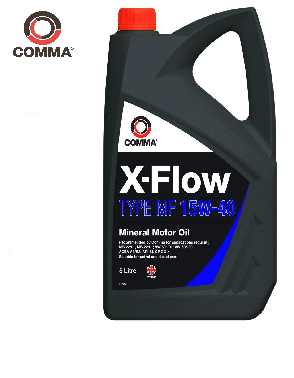 Comma 5L Motor Oil X-Flow Type MF15W-40 XFMF5L