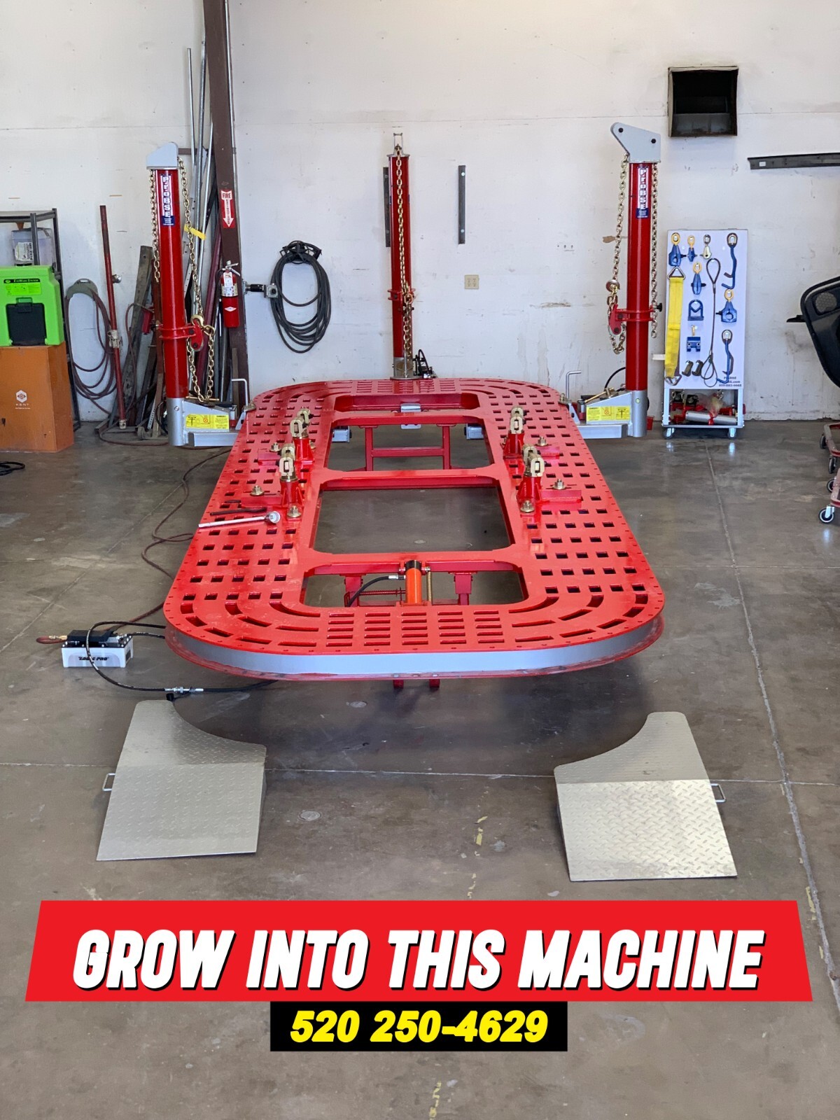 20 ton 22 feet Frame Machine 3 towers with tools CERTIFIED