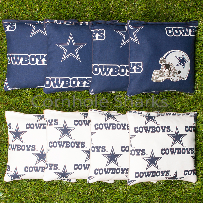 Cornhole Bean Bags Set of 8 ACA Regulation Bags Dallas Cowboys Free Shipping!
