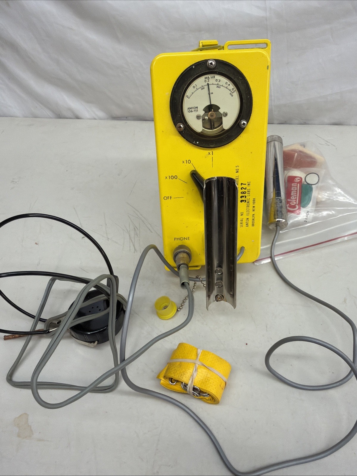 ANTON ELECTRONICS LABS. CDV-700 MOD. 5 RADIATION DETECTOR/GEIGER COUNTER 33827