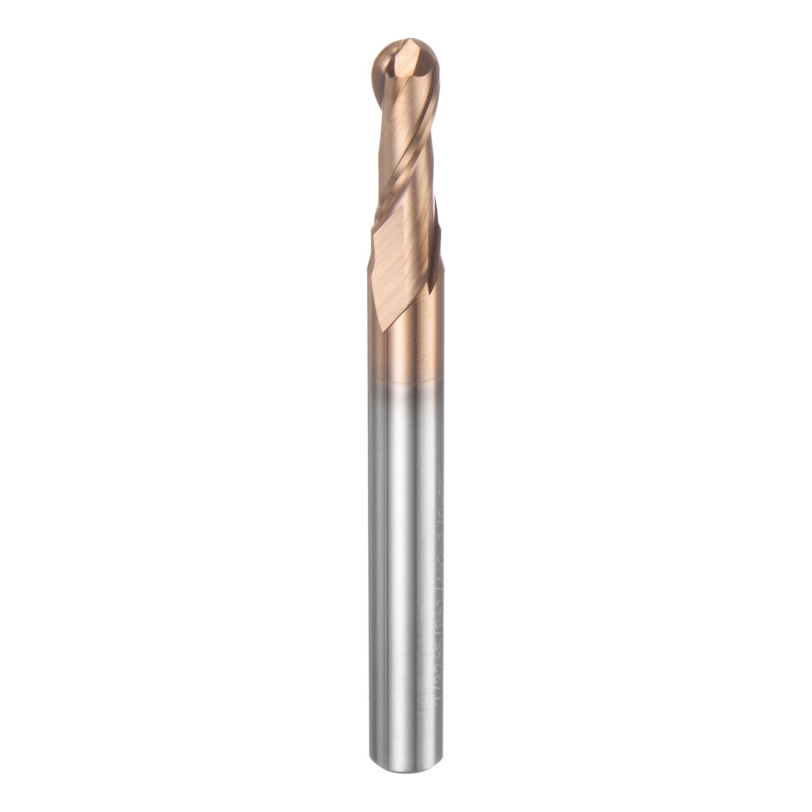 2 Flute Ball Nose End Mill 5/8" Cutting Length Uncoated for Engraving