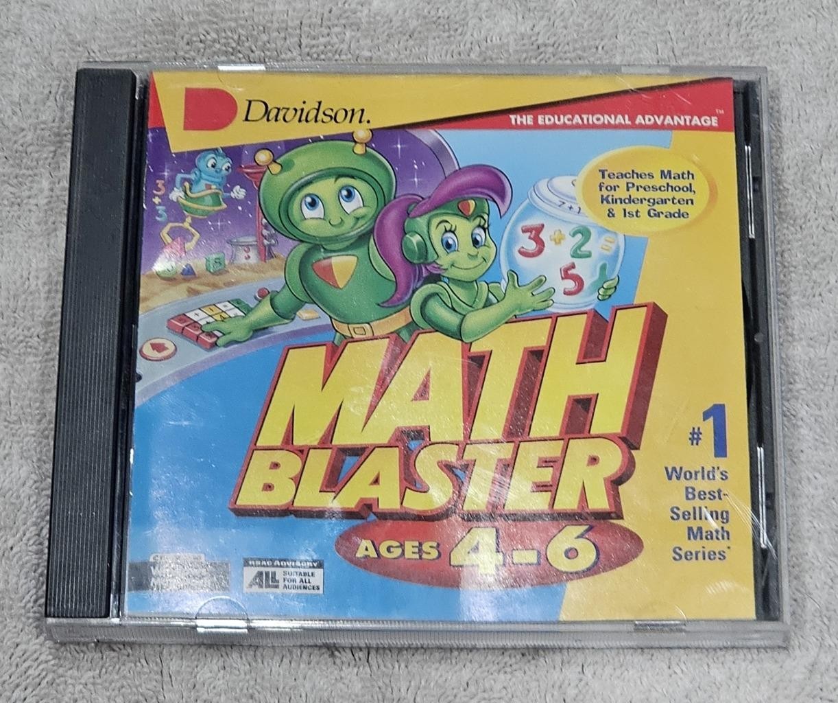 Math Blaster (4-6yrs) - Educational Game, Learning System PC MAC CD-ROM