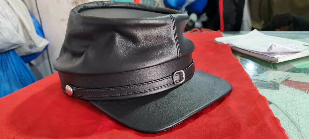 USA Kepi Cap - American Civil War Leather Kepi Cap Replica History Militaria