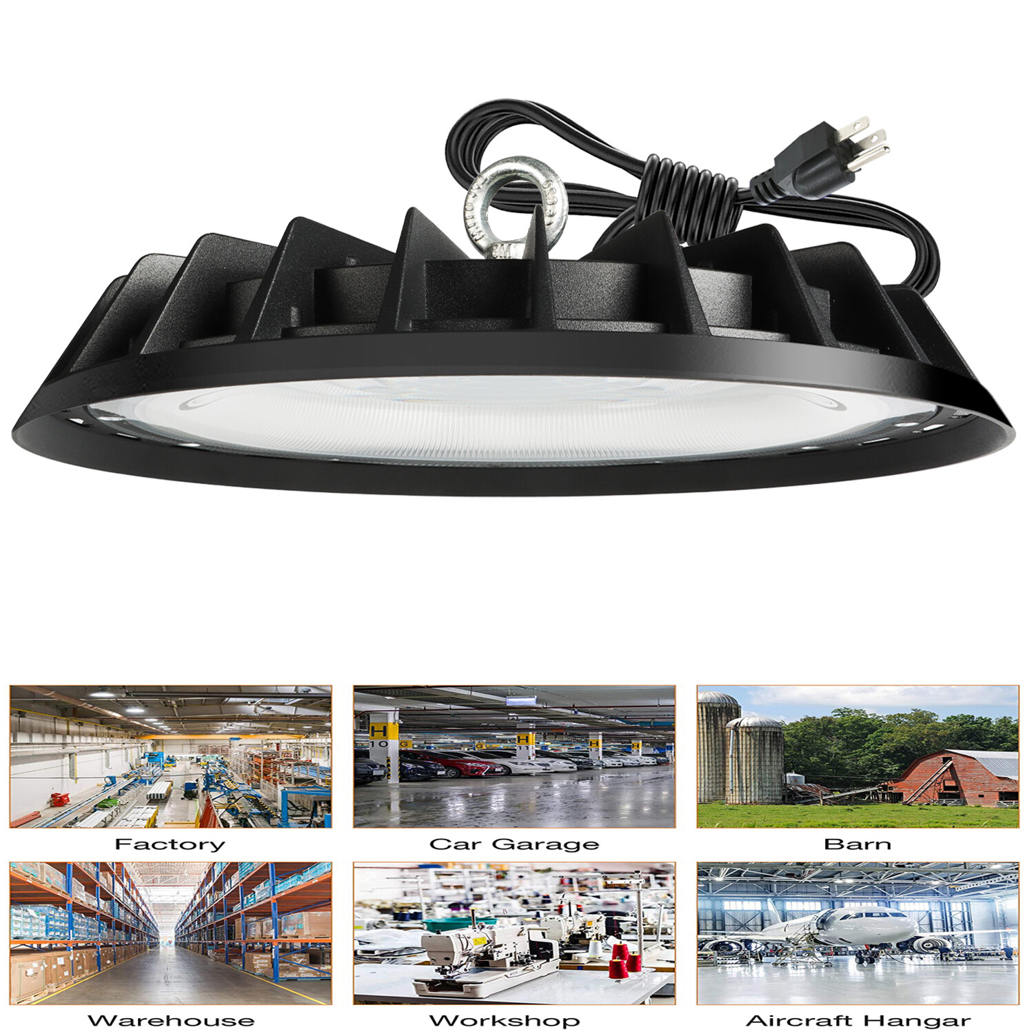 300W UFO LED High Bay Light Warehouse Factory Industrial Light UFO LED Bay Light
