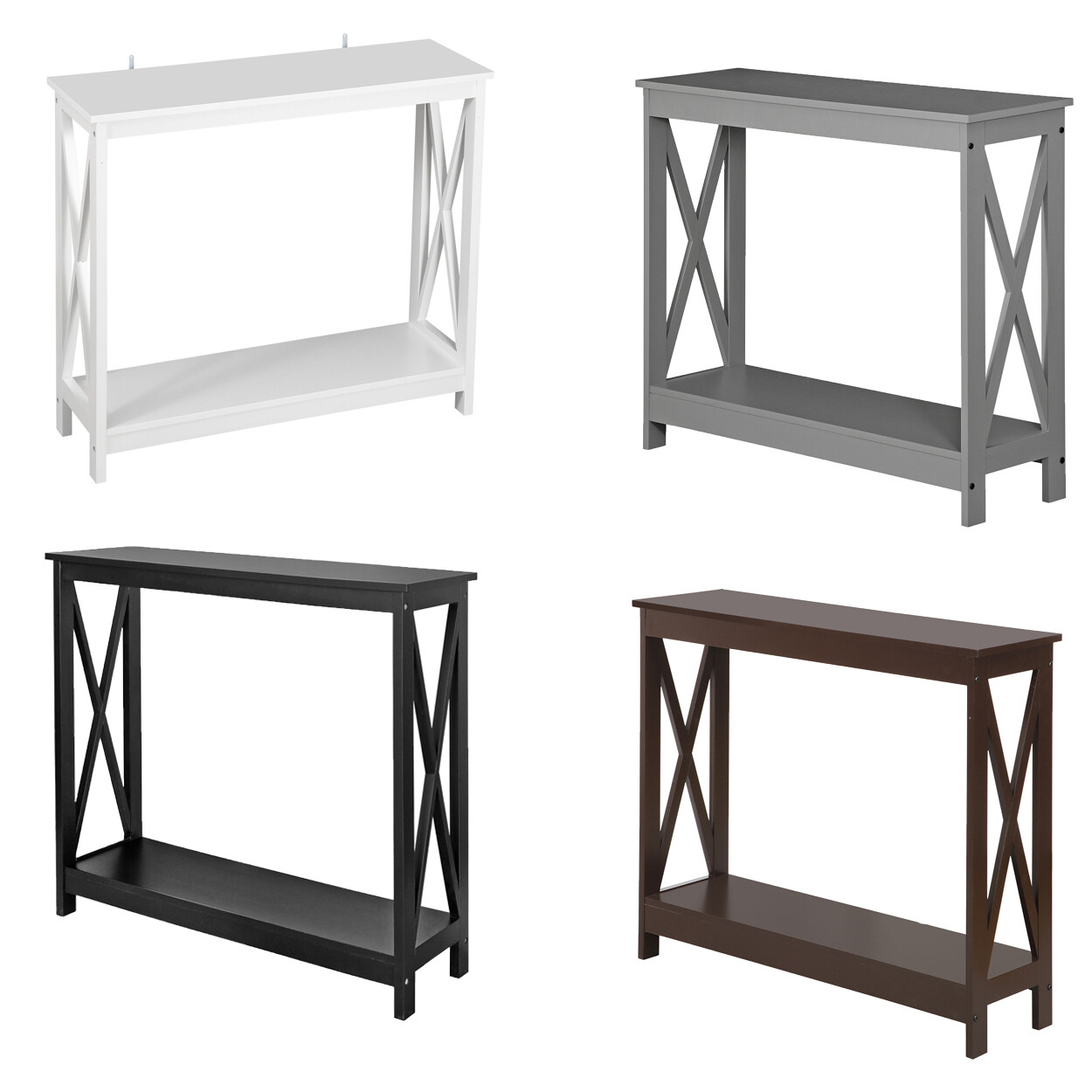 Multi-colorConsole Table For Entryway Storage Shelf Entry Farm Accent Side Stand