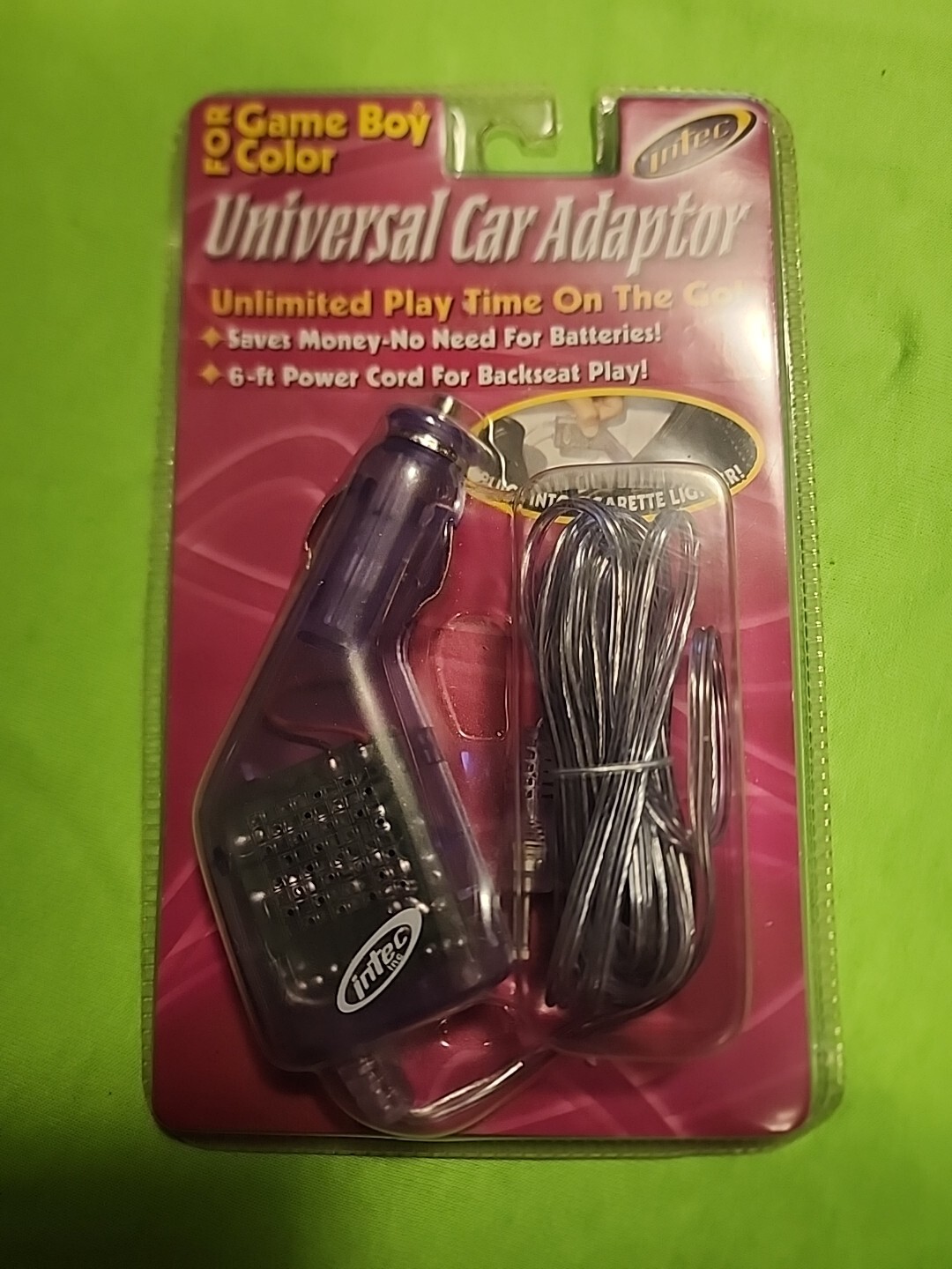 New Sealed Intec Universal Car adapter for Game Boy Color 2001