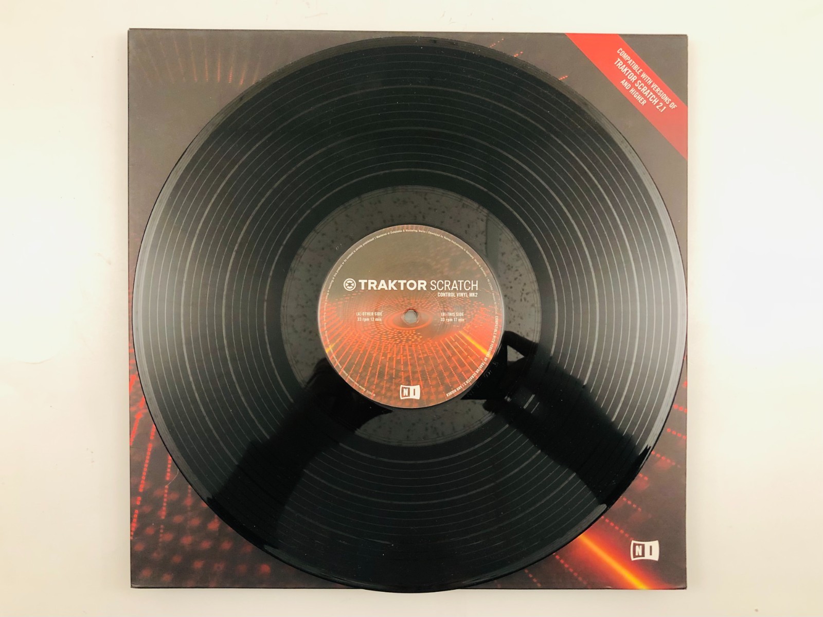 TRAKTOR SCRATCH CONTROL VINYL MK2 BLACK Native Instruments