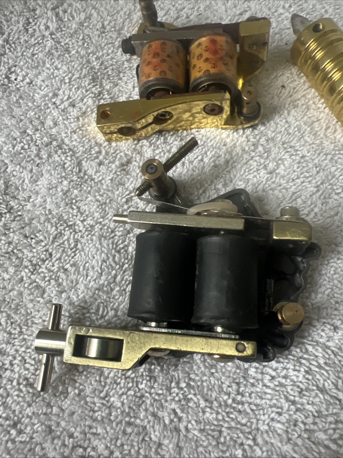 Tattoo Machine Tools Gold Skull