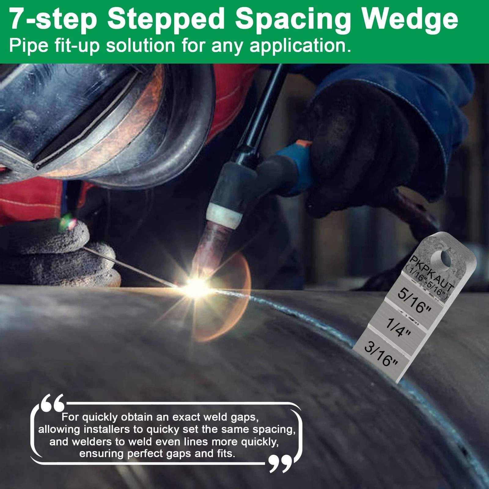 4" Pipe Spacer Wedge 2PCS for Pipe Welding Fitting Tools Flange Wedge