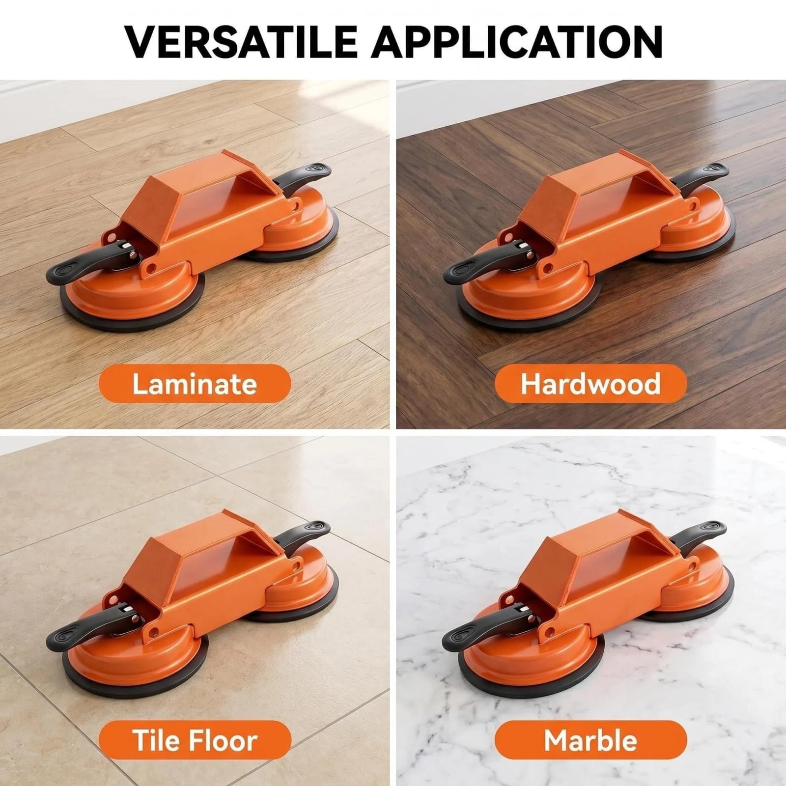 Floor Gap Fixer Tool Heavy Duty Striking Surface Laminate Repair Tool Orange