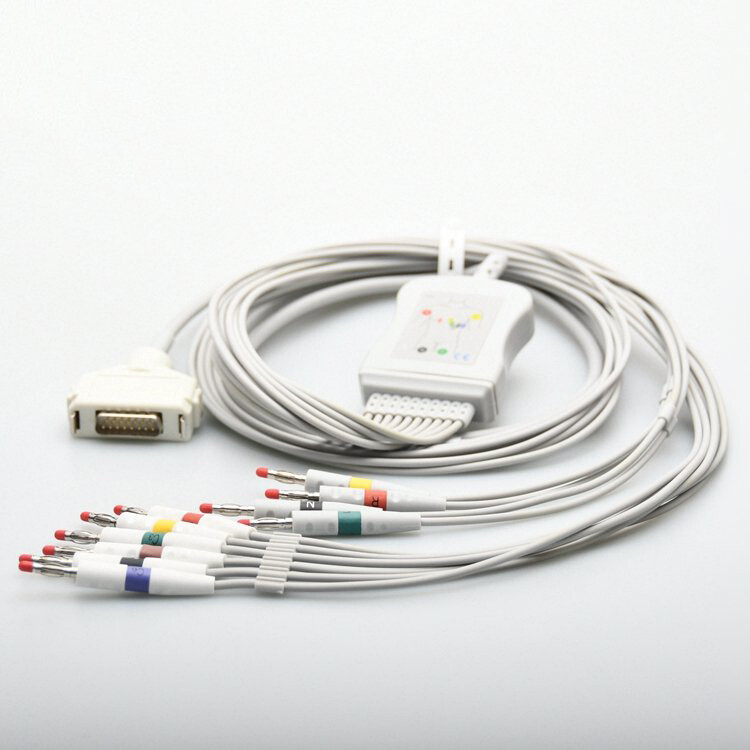 Fukuda FX-7102 ECG/EKG Cable CardiMax FX-7101,FX-7202,FX-7402,FX-2111, IEC 4.0