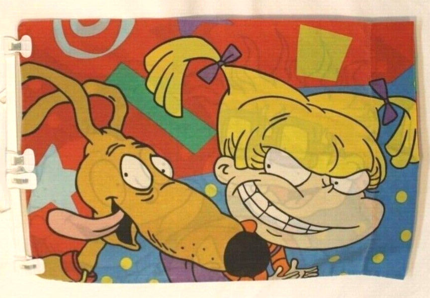 Rugrats Pillow Case Tommy Chucky Angelica Standard Pillowcase Vintage 1990's