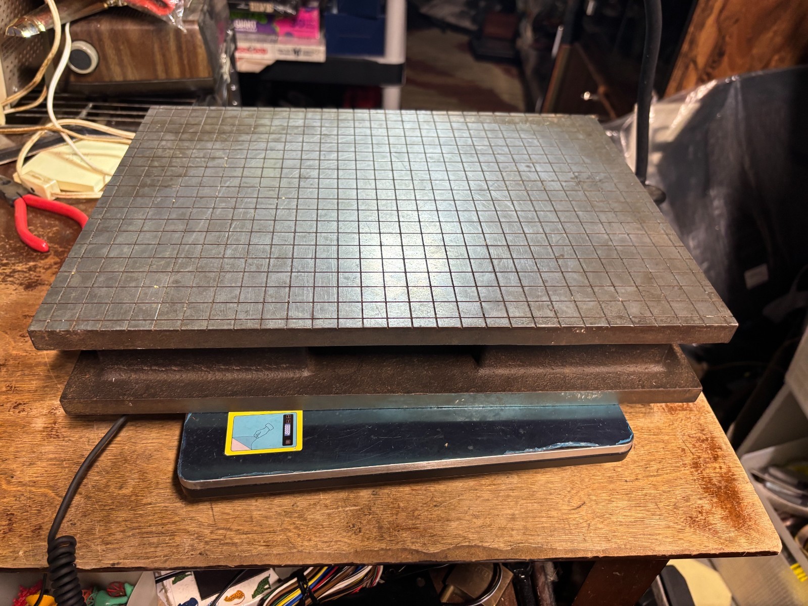 Machinist Cast Iron Lapping Plate 14" x 10" x 2" 44.8 lbs Waffled