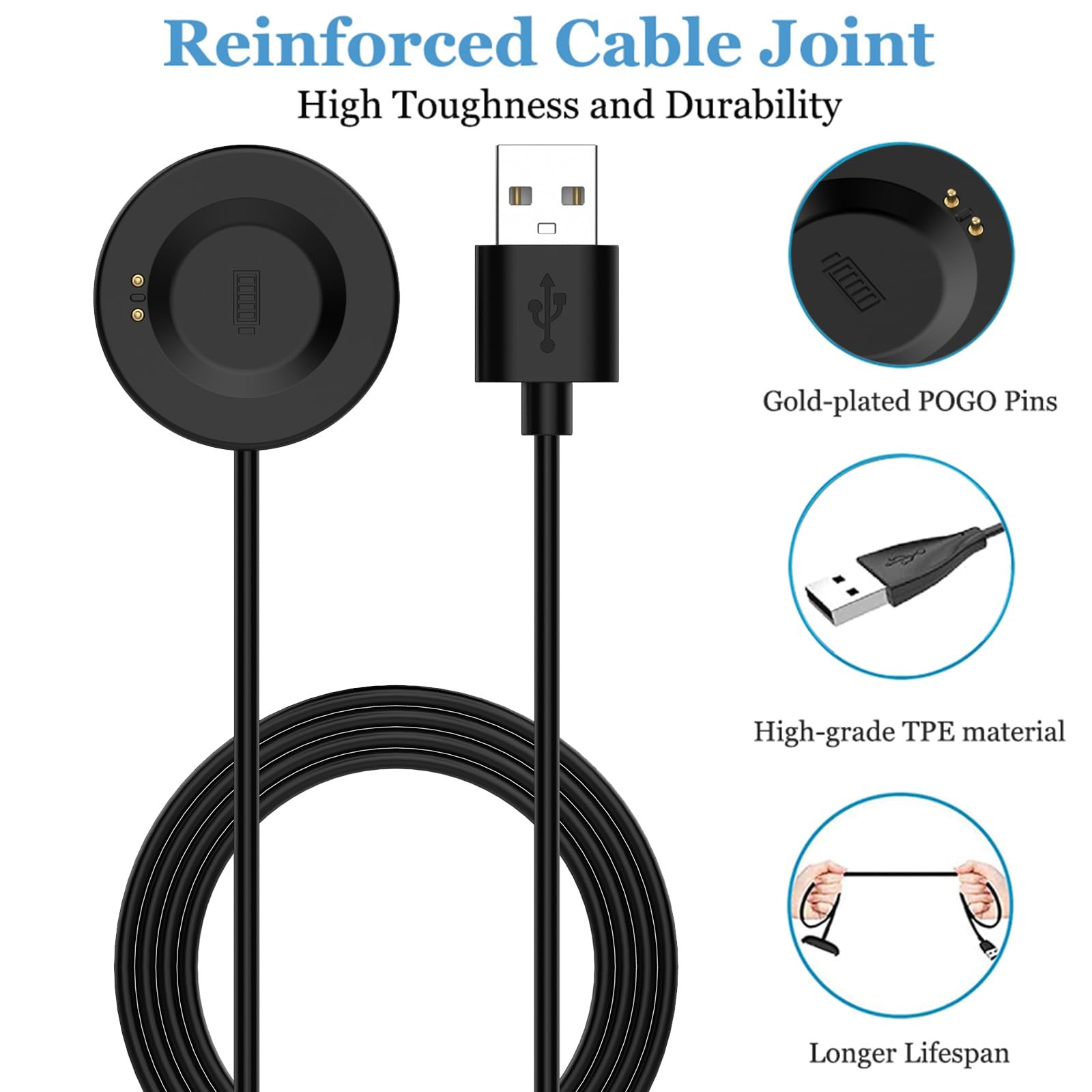 Compatible with iTouch Air 3 Charger, USB Charging Cable for iTouch Air 4 & i...