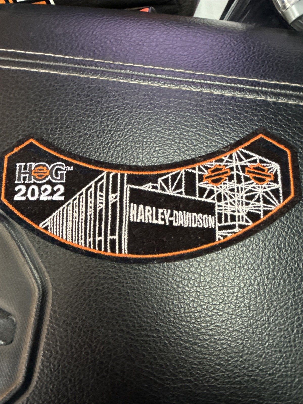 Harley Davidson HOG 2022 Patch Embroidered Biker Motorcycle Vest Jacket Sew On