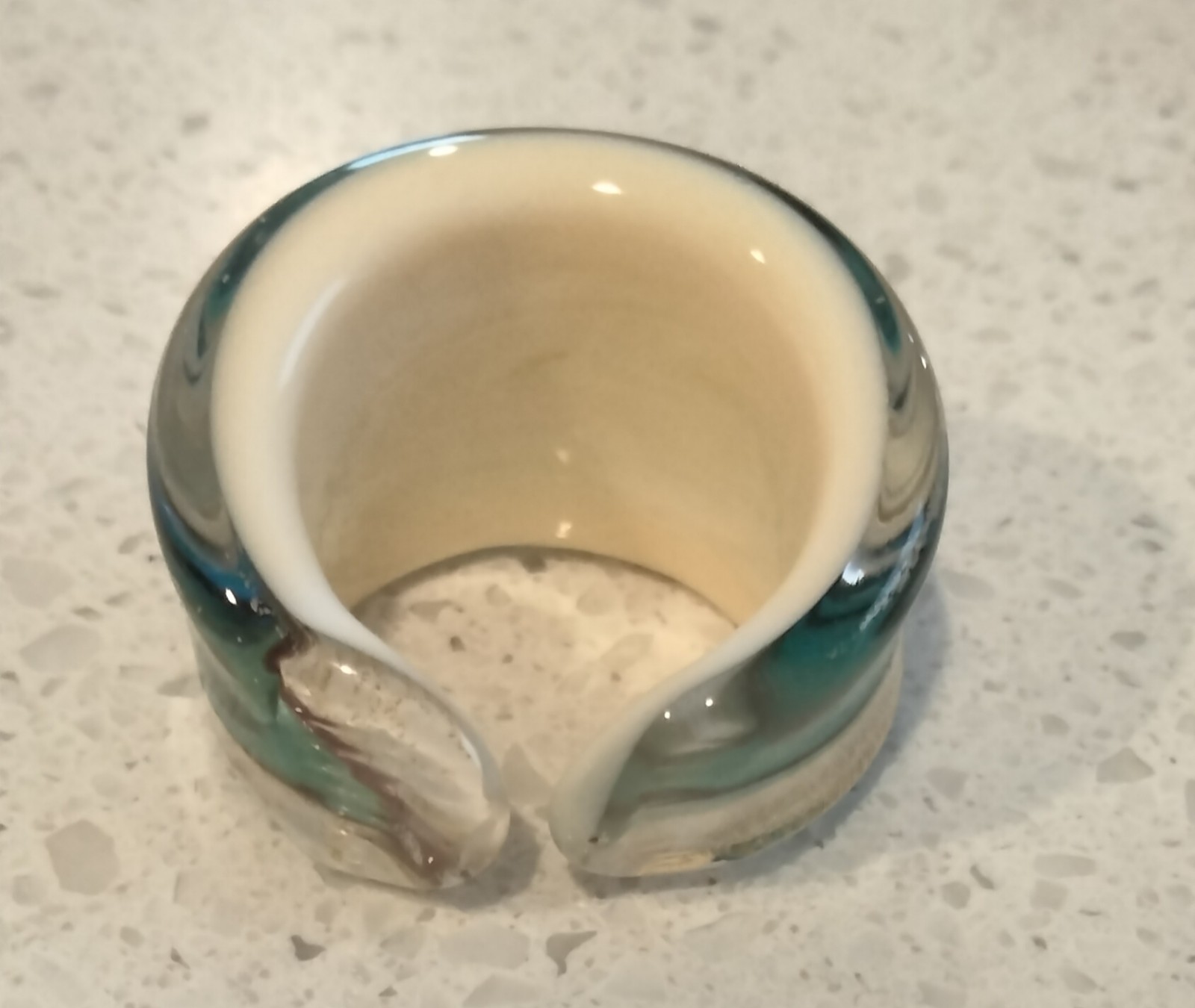 Artisan Uniquely Beautiful Glass Ring
