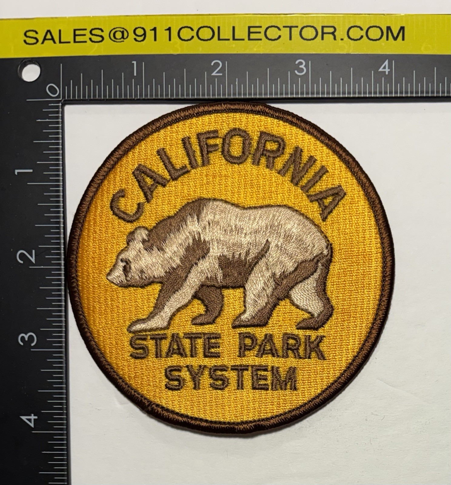 CALIFORNIA STATE PARK SYSTEM WALKING BEAR SHOULDER PATCH #D116