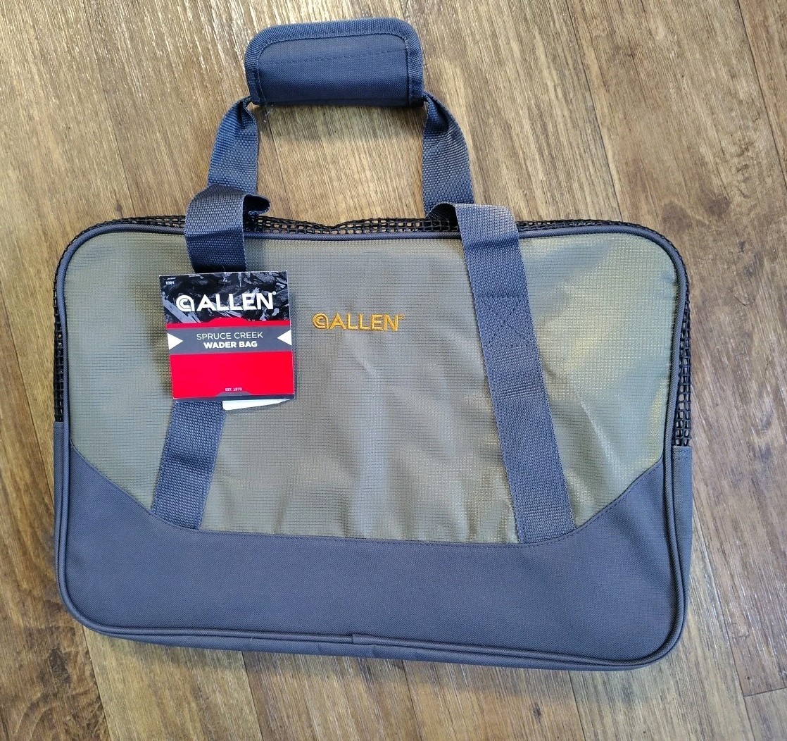 Fly Fishing Allen Spruce Creek Wader Bag Waders Boots Storage 17x11x12 NEW