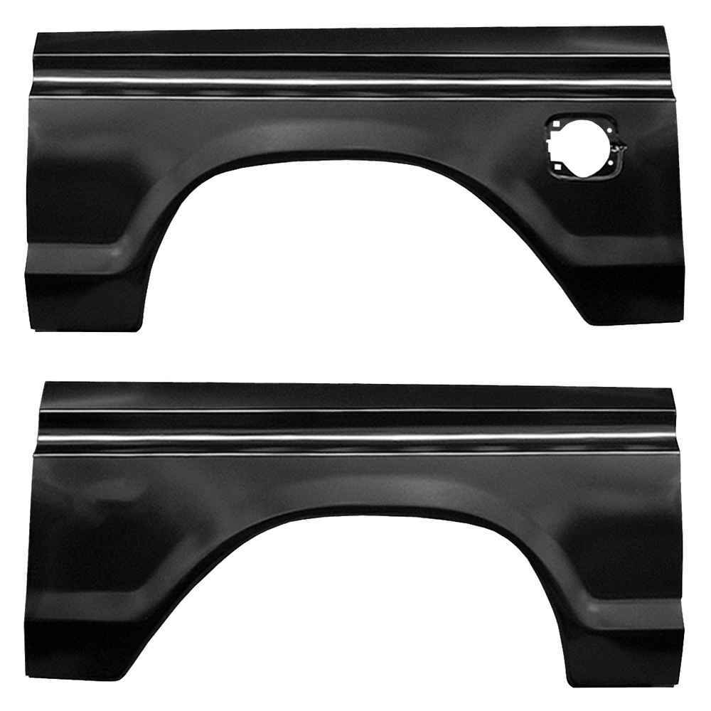 Rear Wheel Arch W Square Gas Hole Kit for 77-79 Ford F350 F150 F250 Bronco PAIR