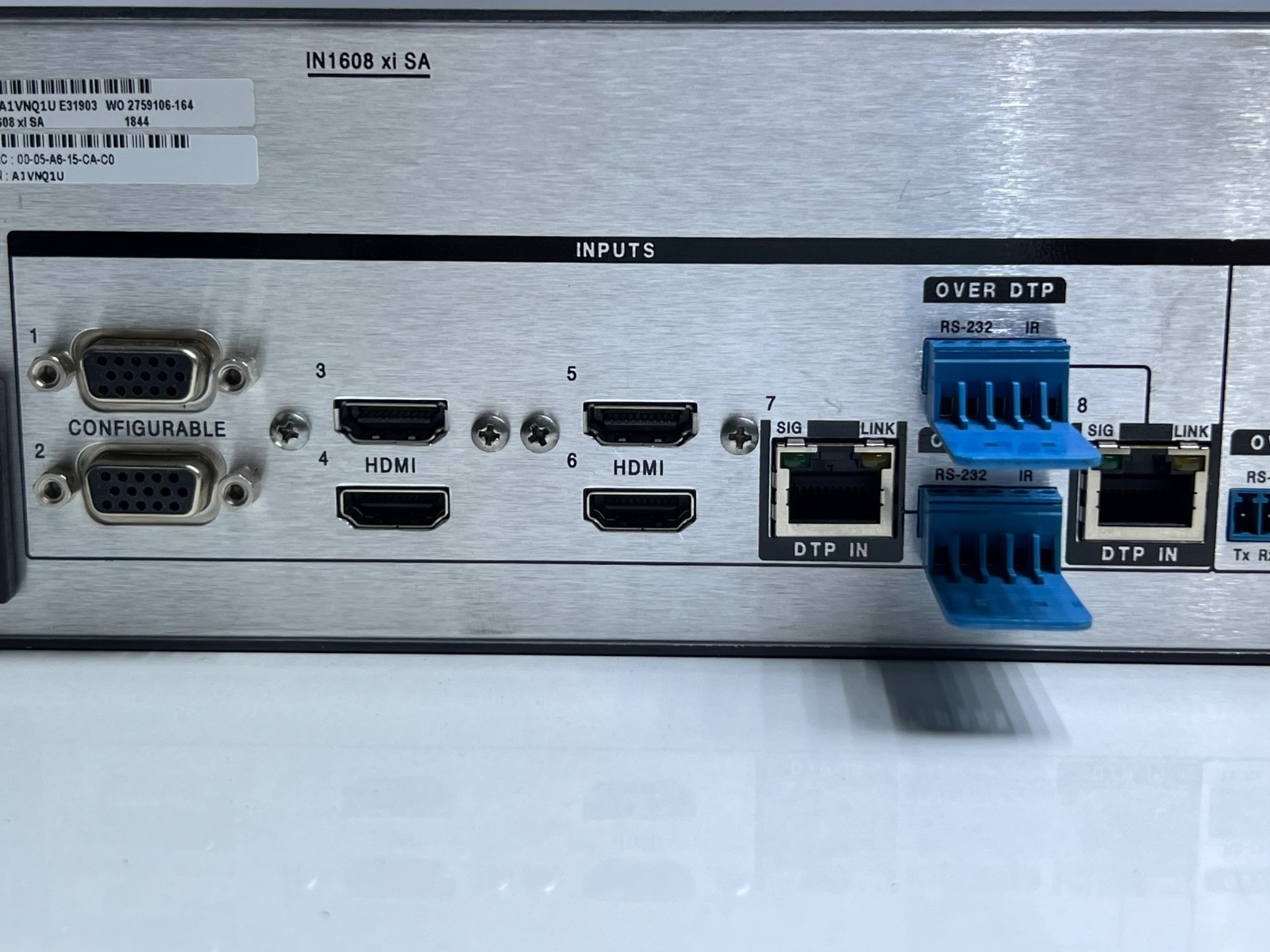 Extron IN1608 xi SA Scaling Presentation Switcher