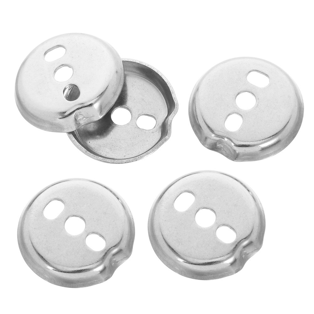 5Pcs Durable Stainless Steel Towel Bar Base Plates for Bathroom Wall Mount