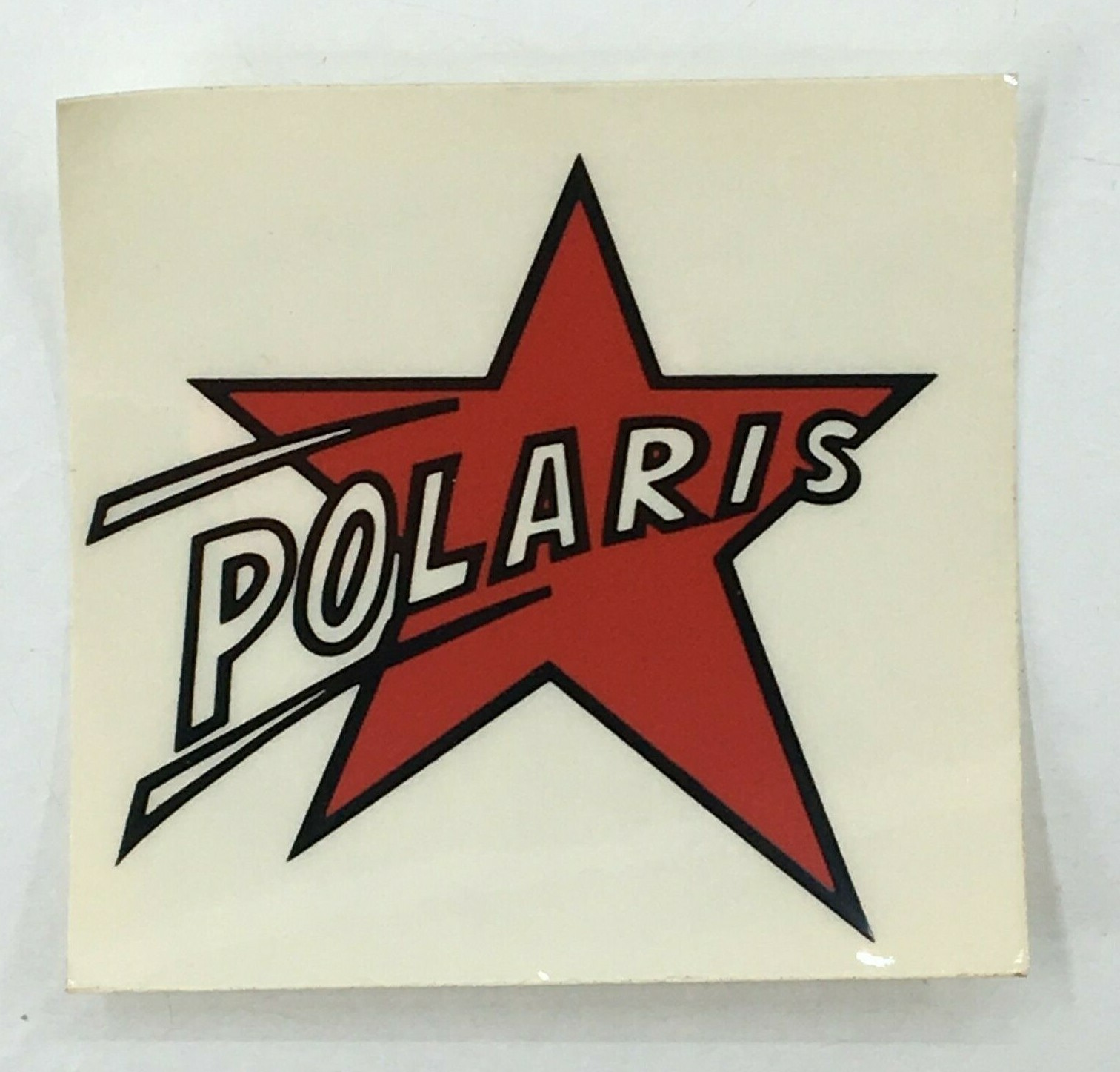 Polaris Vintage Snowmobile Logo Sticker ( Polaris Star ) 2 5/8" X 2 1/2" NOS