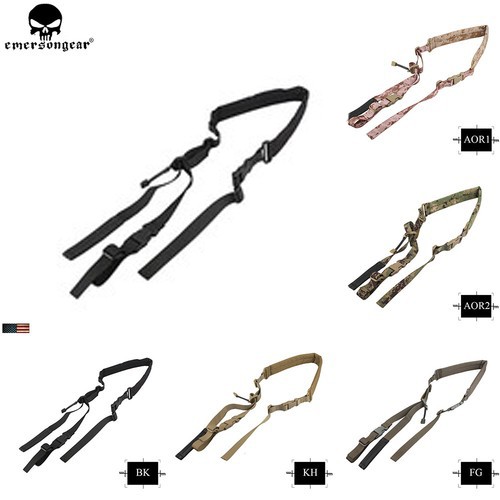 Emerson Tactical Two 2 Point Sling Quick Adjustable Padded Shoulder Rifle Strap