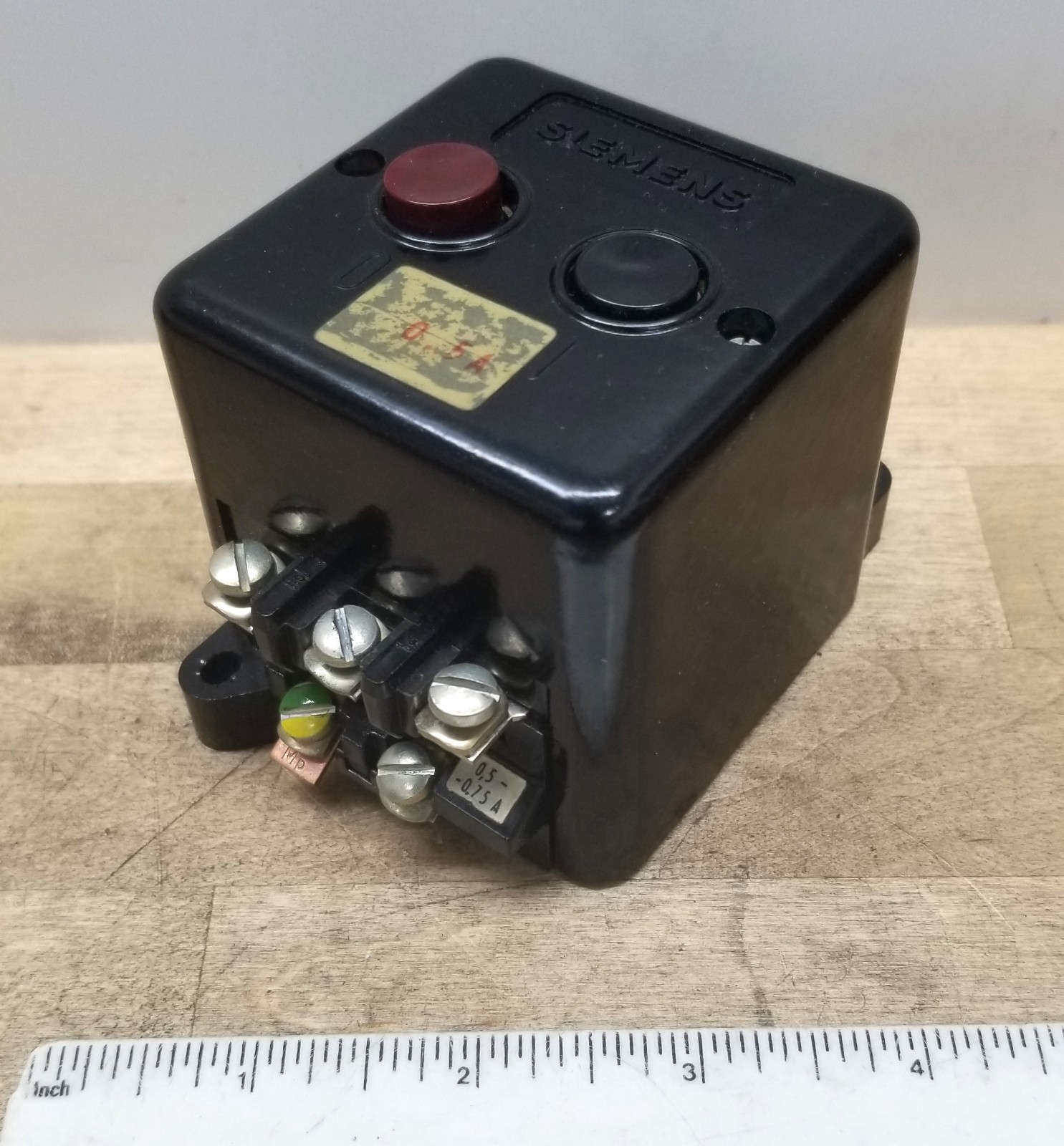 Siemens CT25 0.5A-0.75A Push Button Start Stop Switch Swiss German Lathe Motor