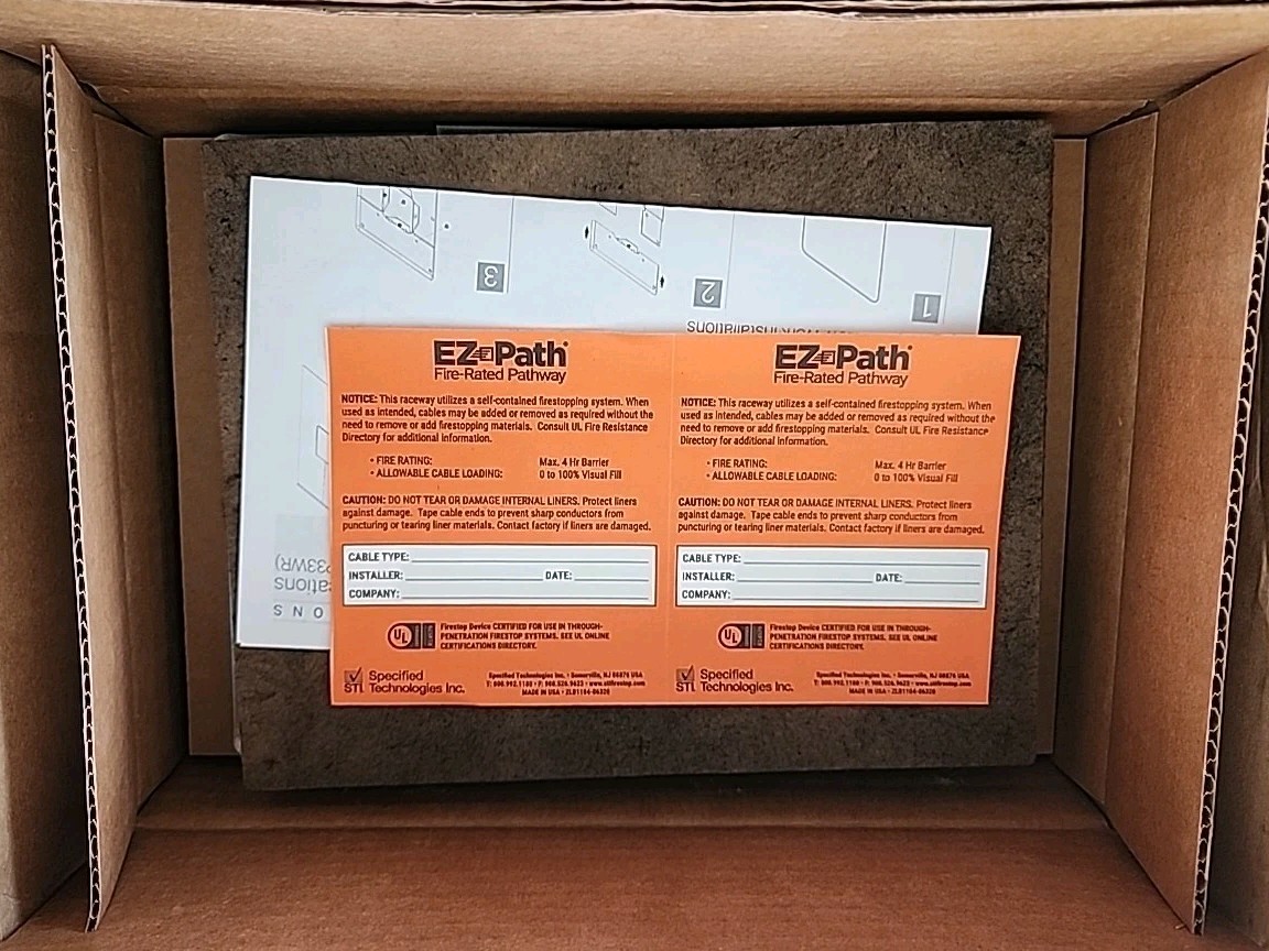 EZ PATH EZDP33WR Fire Rated Pathway Retri-Fit Kit New